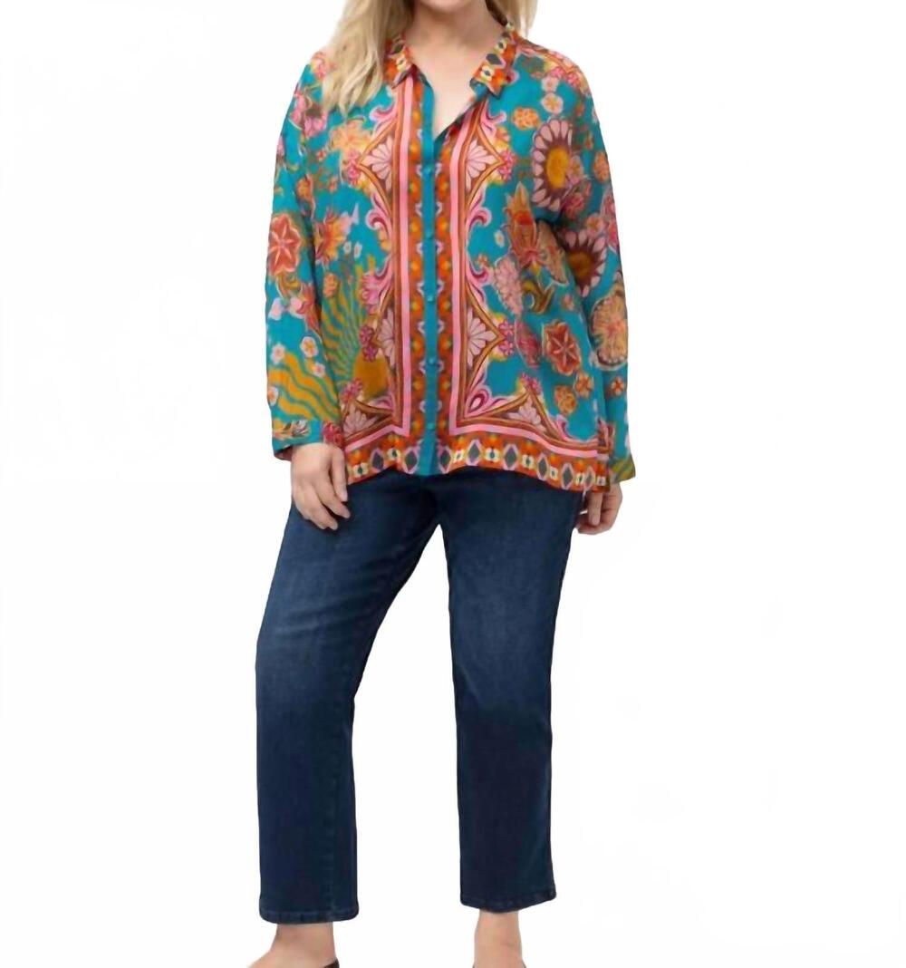 NEW JOHNNY WAS the audrey button up shirt in dark endora